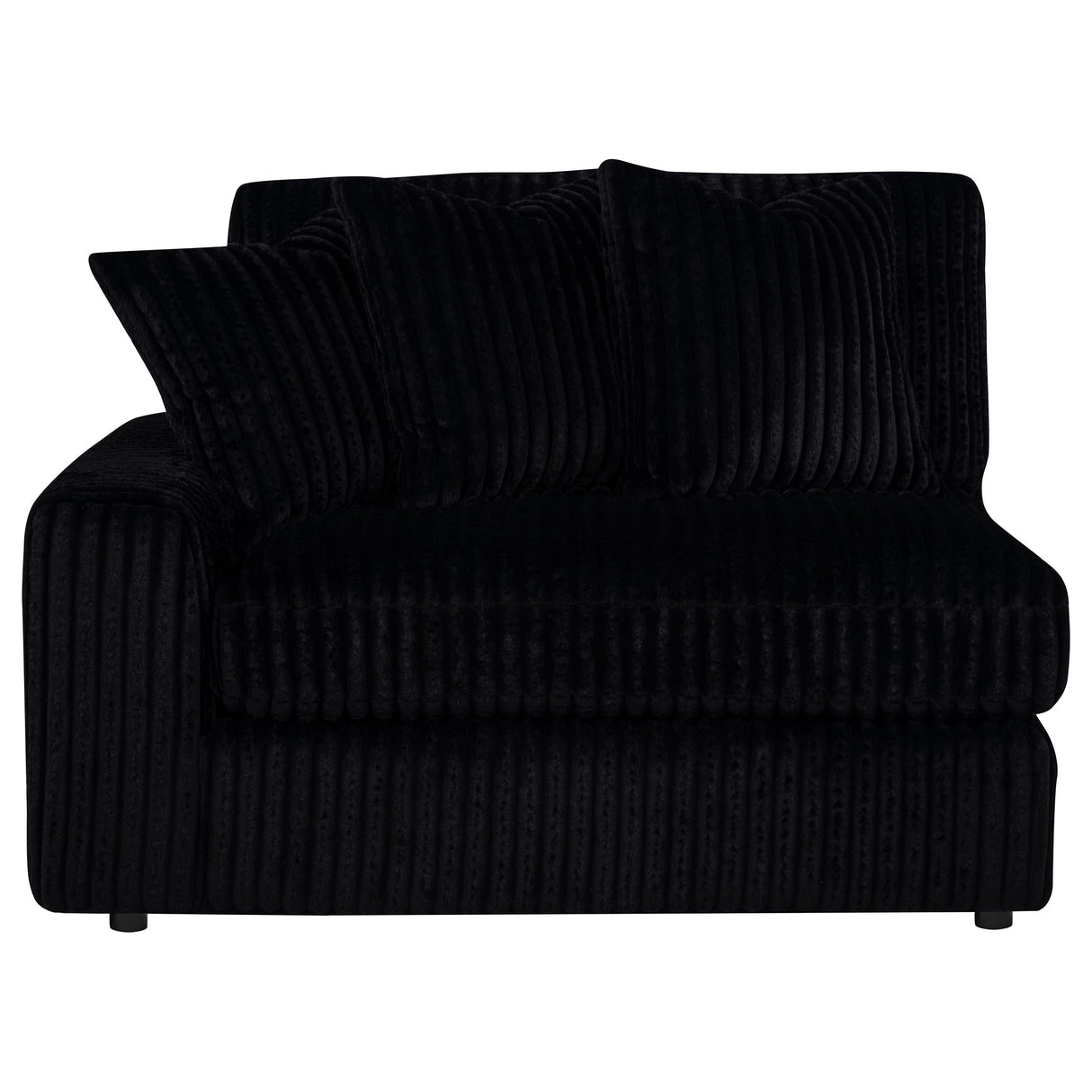 Blaine Black Upholstered Reversible Chaise Sectional Sofa by Coaster at Eve Furniture