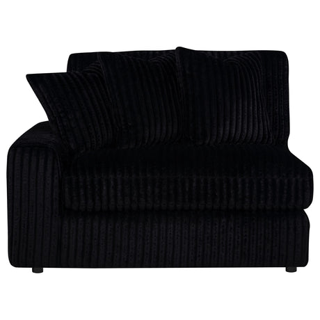 Blaine Black Upholstered Reversible Chaise Sectional Sofa by Coaster at Eve Furniture