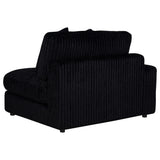 Blaine Black Upholstered Reversible Chaise Sectional Sofa by Coaster at Eve Furniture