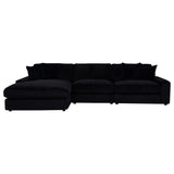 Blaine Black Upholstered Reversible Chaise Sectional Sofa by Coaster at Eve Furniture