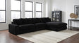 Blaine Black Upholstered Reversible Chaise Sectional Sofa by Coaster at Eve Furniture