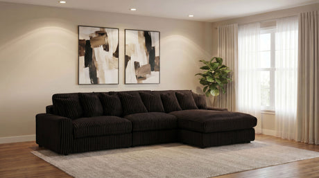 Blaine Chocolate Upholstered Armless Chair by Coaster at Eve Furniture
