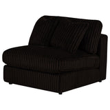 Blaine Chocolate Upholstered Armless Chair by Coaster at Eve Furniture