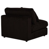 Blaine Chocolate Upholstered Armless Chair by Coaster at Eve Furniture