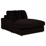 Blaine Chocolate Upholstered Reversible Chaise Sectional Sofa by Coaster at Eve Furniture