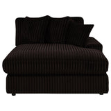 Blaine Chocolate Upholstered Reversible Chaise Sectional Sofa by Coaster at Eve Furniture