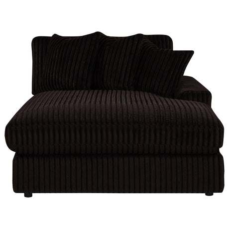 Blaine Chocolate Upholstered Reversible Chaise Sectional Sofa by Coaster at Eve Furniture