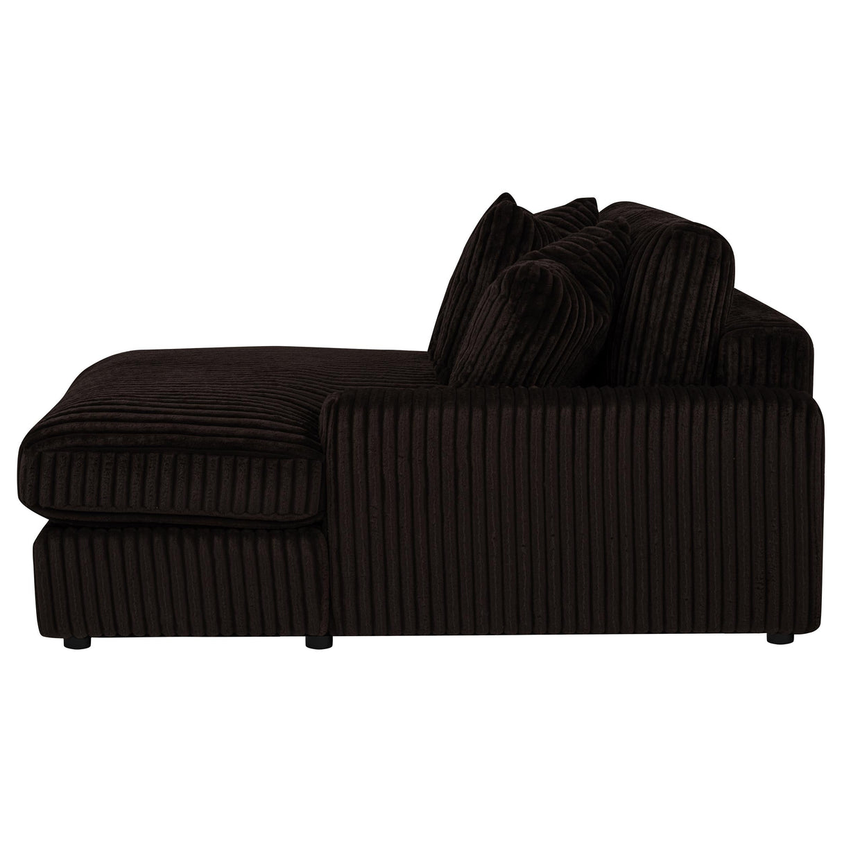 Blaine Chocolate Upholstered Reversible Chaise Sectional Sofa by Coaster at Eve Furniture