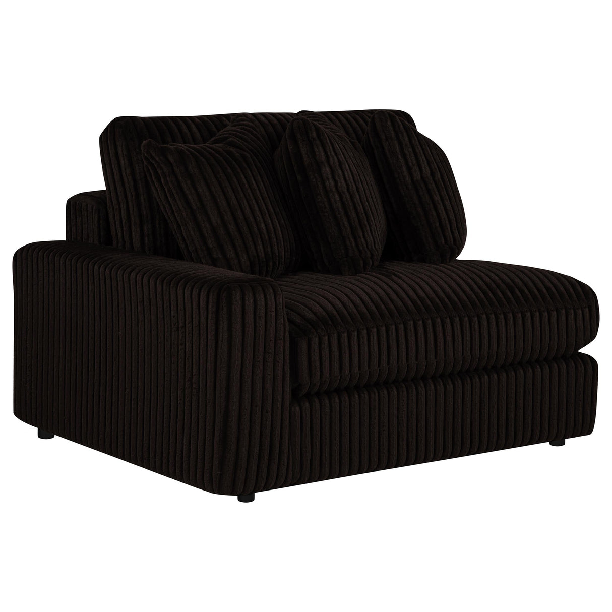 Blaine Chocolate Upholstered Reversible Chaise Sectional Sofa by Coaster at Eve Furniture