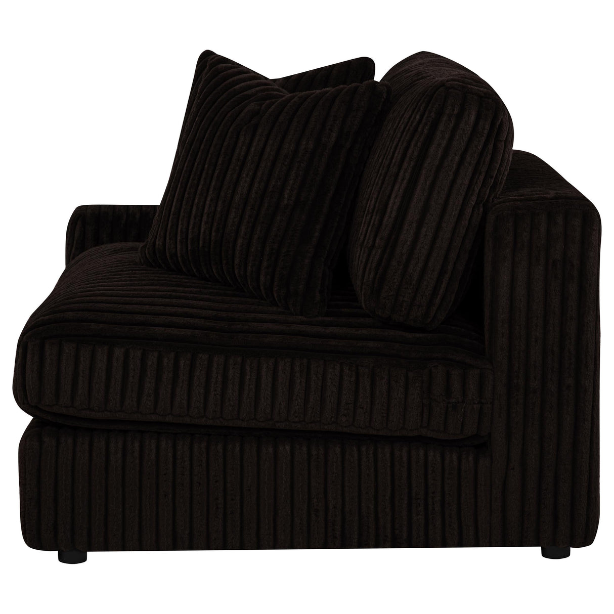 Blaine Chocolate Upholstered Reversible Chaise Sectional Sofa by Coaster at Eve Furniture