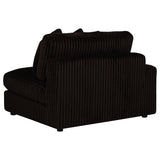 Blaine Chocolate Upholstered Reversible Chaise Sectional Sofa by Coaster at Eve Furniture