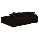 Blaine Chocolate Upholstered Reversible Chaise Sectional Sofa by Coaster at Eve Furniture
