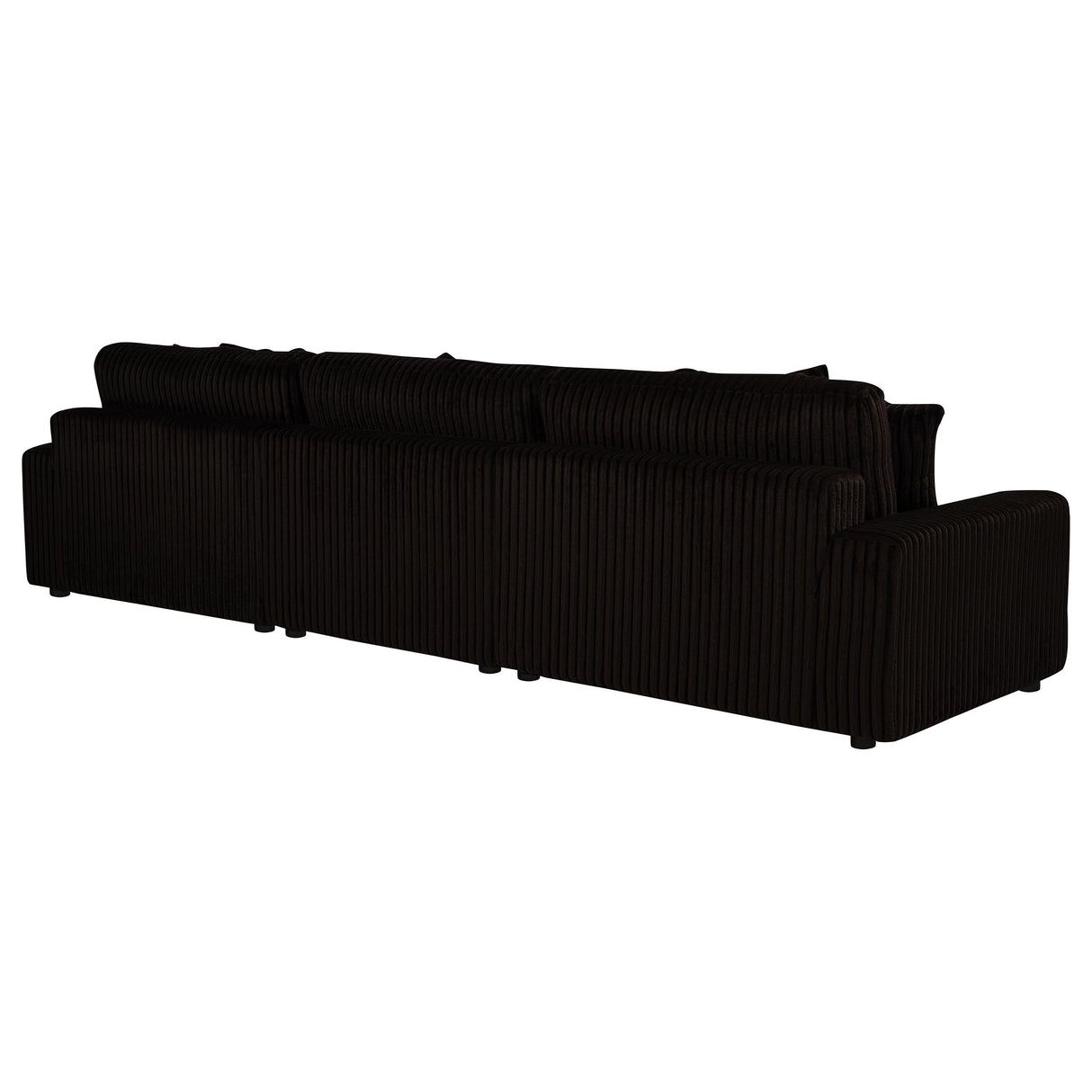 Blaine Chocolate Upholstered Reversible Chaise Sectional Sofa by Coaster at Eve Furniture