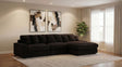Blaine Chocolate Upholstered Reversible Chaise Sectional Sofa by Coaster at Eve Furniture