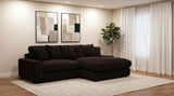 Blaine Chocolate Upholstered Reversible Chaise Sectional Sofa by Coaster at Eve Furniture