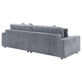 Blaine Fog 2-Piece Upholstered Reversible Chaise Sectional by Coaster at Eve Furniture