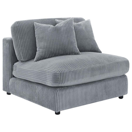 Blaine Fog 3-Piece Upholstered Reversible Chaise Sectional by Coaster at Eve Furniture