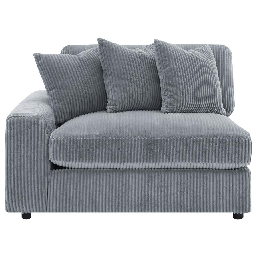 Blaine Fog 3-Piece Upholstered Reversible Chaise Sectional by Coaster at Eve Furniture