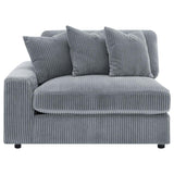 Blaine Fog 3-Piece Upholstered Reversible Chaise Sectional by Coaster at Eve Furniture