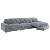Blaine Fog 3-Piece Upholstered Reversible Chaise Sectional by Coaster at Eve Furniture