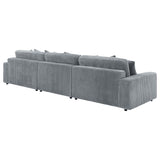 Blaine Fog 3-Piece Upholstered Reversible Chaise Sectional by Coaster at Eve Furniture