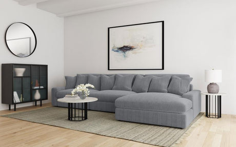 Blaine Fog 3-Piece Upholstered Reversible Chaise Sectional by Coaster at Eve Furniture