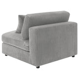 Blaine Fog Upholstered Armless Chair by Coaster at Eve Furniture