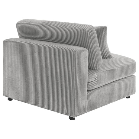 Blaine Fog Upholstered Armless Chair by Coaster at Eve Furniture
