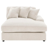Blaine Sand 2-Piece Upholstered Reversible Chaise Sectional by Coaster at Eve Furniture