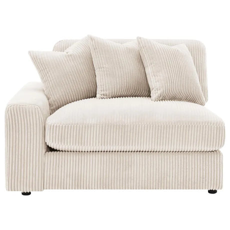 Blaine Sand 2-Piece Upholstered Reversible Chaise Sectional by Coaster at Eve Furniture
