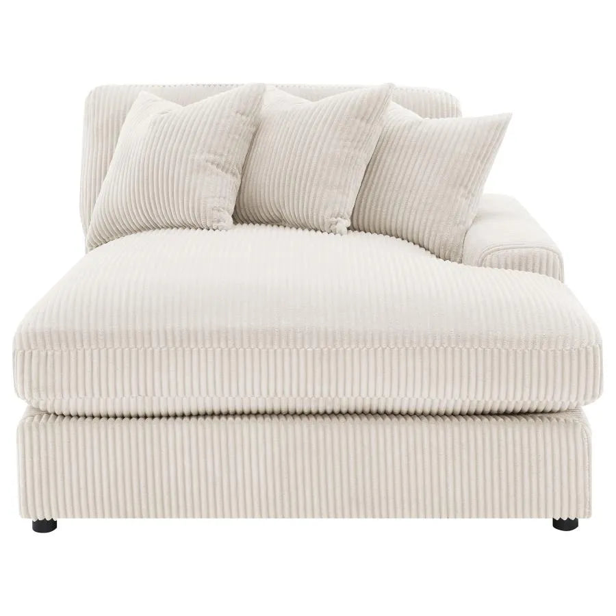 Blaine Sand 2-Piece Upholstered Reversible Chaise Sectional by Coaster at Eve Furniture