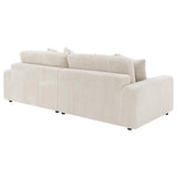 Blaine Sand 2-Piece Upholstered Reversible Chaise Sectional by Coaster at Eve Furniture