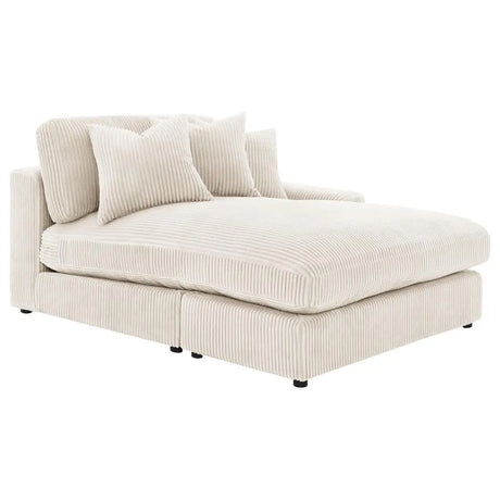 Blaine Sand 3-Piece Upholstered Reversible Chaise Sectional by Coaster at Eve Furniture