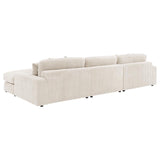 Blaine Sand 3-Piece Upholstered Reversible Chaise Sectional by Coaster at Eve Furniture
