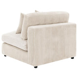 Blaine Sand Upholstered Armless Chair by Coaster at Eve Furniture