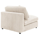 Blaine Sand Upholstered Armless Chair by Coaster at Eve Furniture