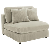 Blaine Sand Upholstered Armless Chair