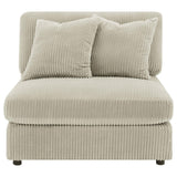 Blaine Sand Upholstered Armless Chair