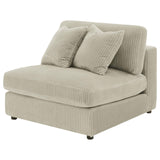 Blaine Sand Upholstered Armless Chair