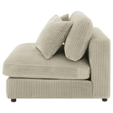 Blaine Sand Upholstered Armless Chair