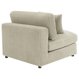 Blaine Sand Upholstered Armless Chair