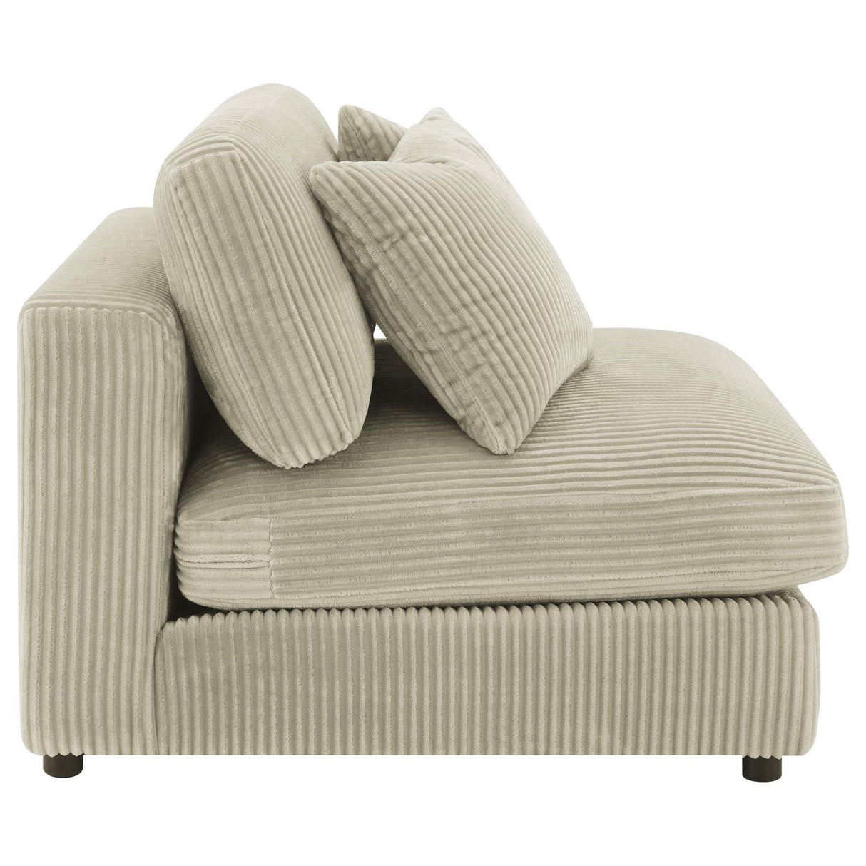 Blaine Sand Upholstered Armless Chair