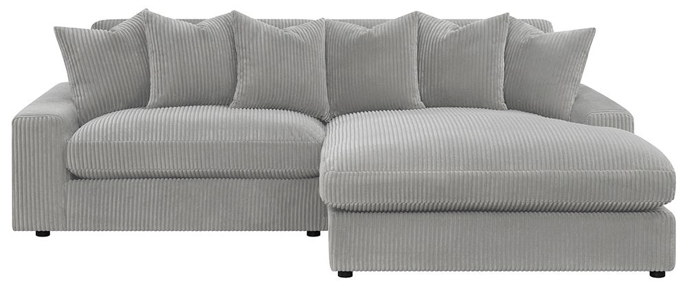 Blaine Upholstered Reversible Sectional Fog