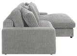 Blaine Upholstered Reversible Sectional Fog