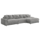 Blaine Upholstered Reversible Sectional Fog