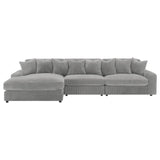 Blaine Upholstered Reversible Sectional Fog