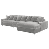 Blaine Upholstered Reversible Sectional Fog