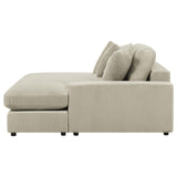 Blaine Upholstered Reversible Sectional Sofa Sand