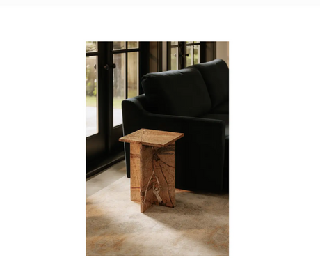 Blair Accent Table Golden Forest Marble by Moe's Home at Eve Furniture