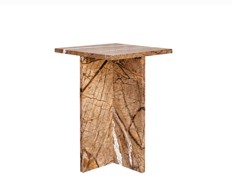 Blair Accent Table Golden Forest Marble by Moe's Home at Eve Furniture